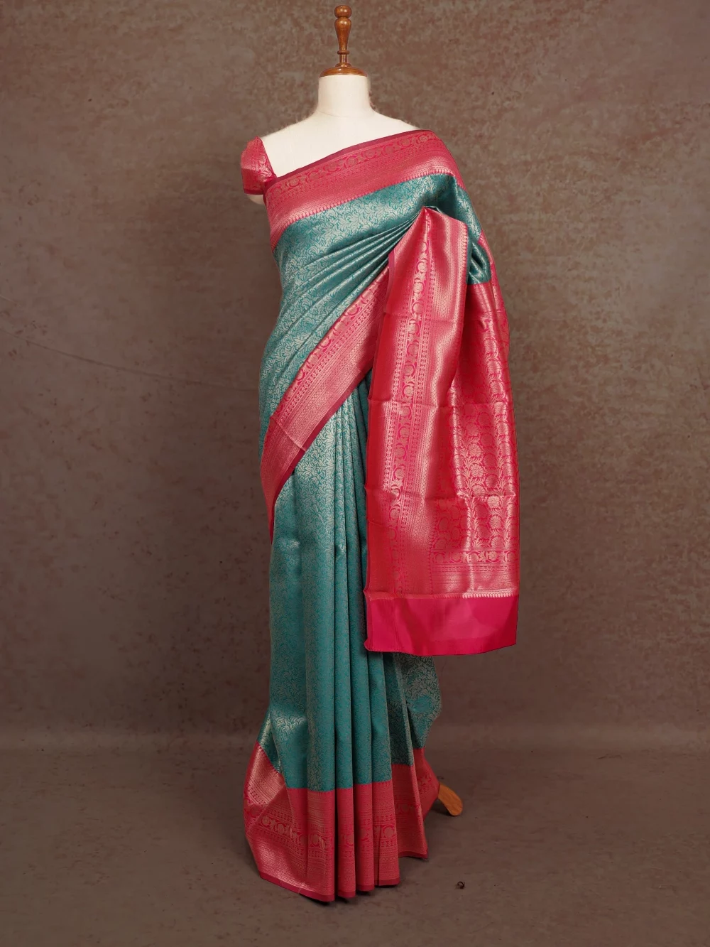 Green Semi Silk Saree