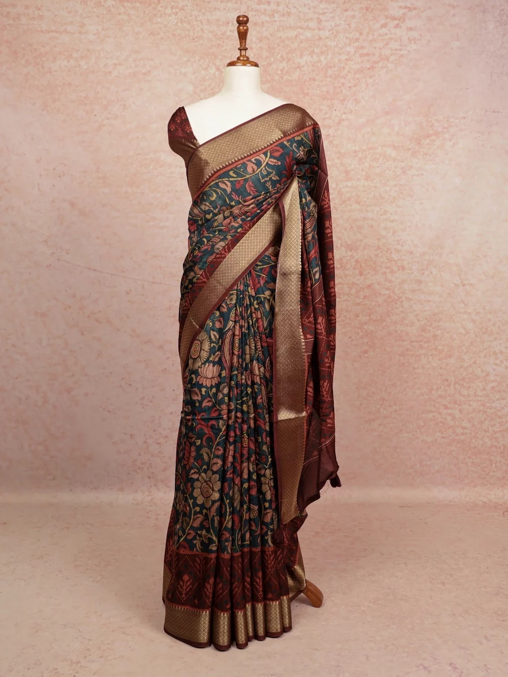 Green Semi Silk Saree