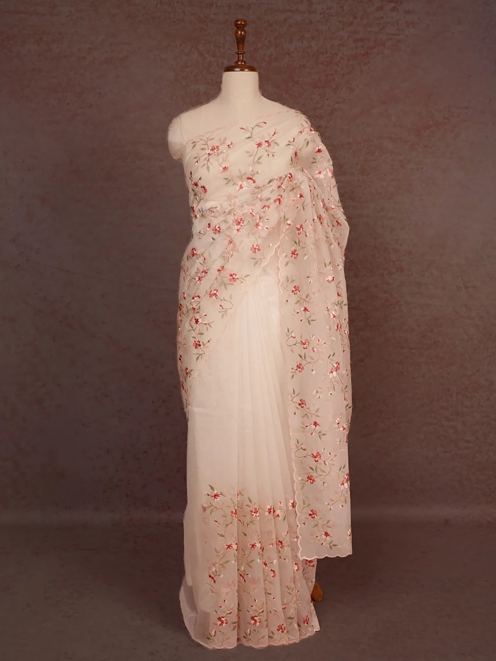 Off White Organza Saree