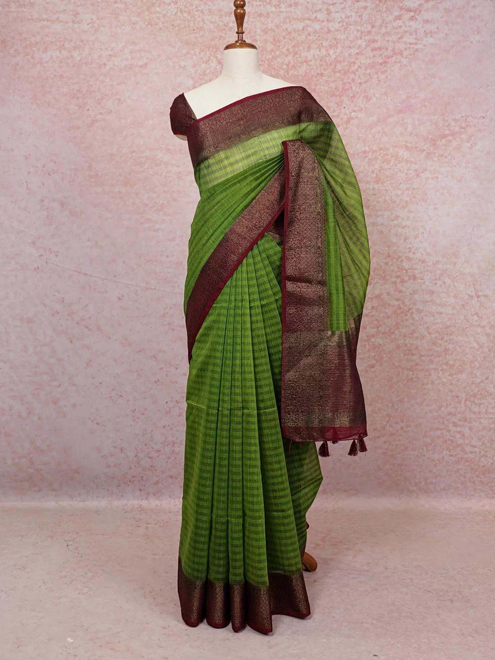 Green Jute Banarasi Saree