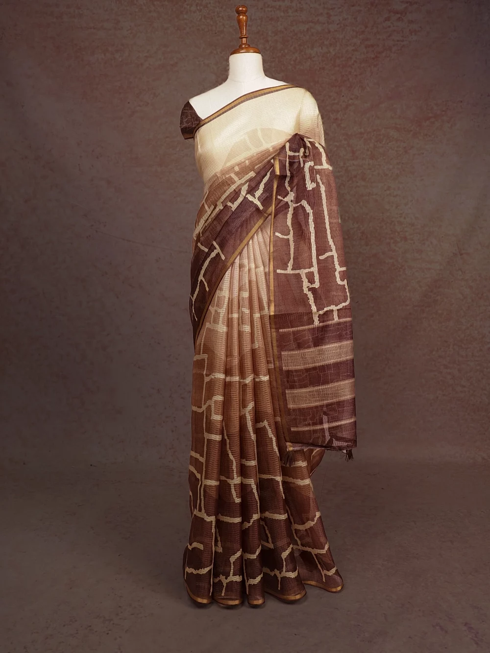 Light Brown Kota Saree