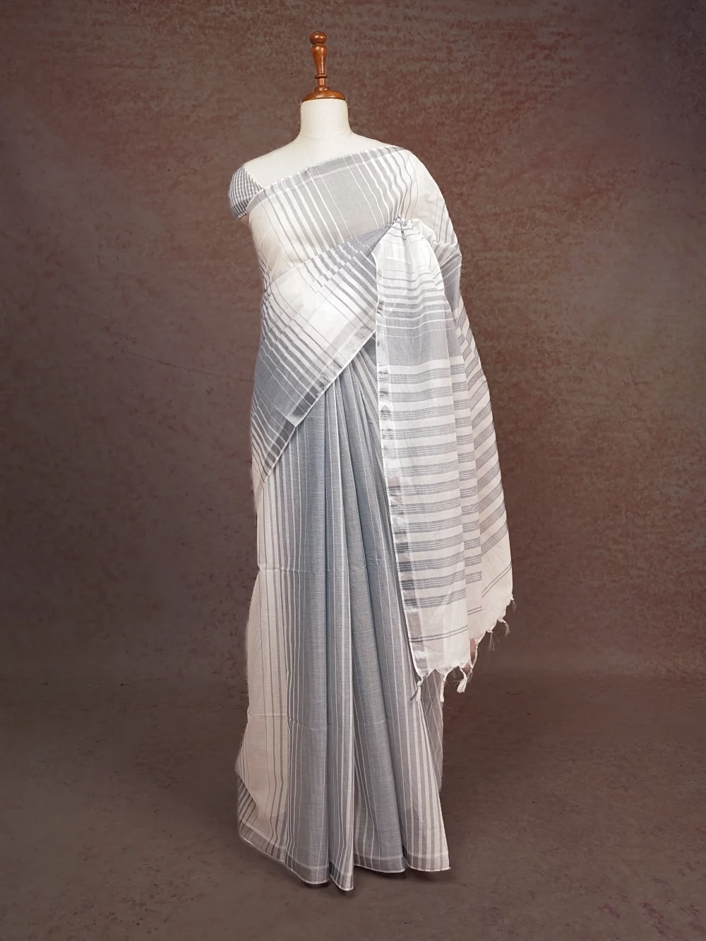 White Cotton Saree