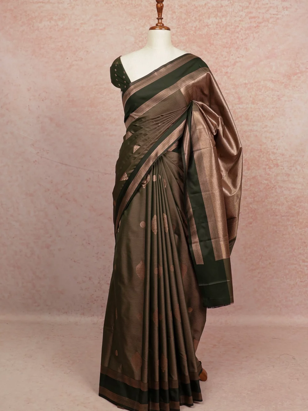 Green Semi Silk Saree