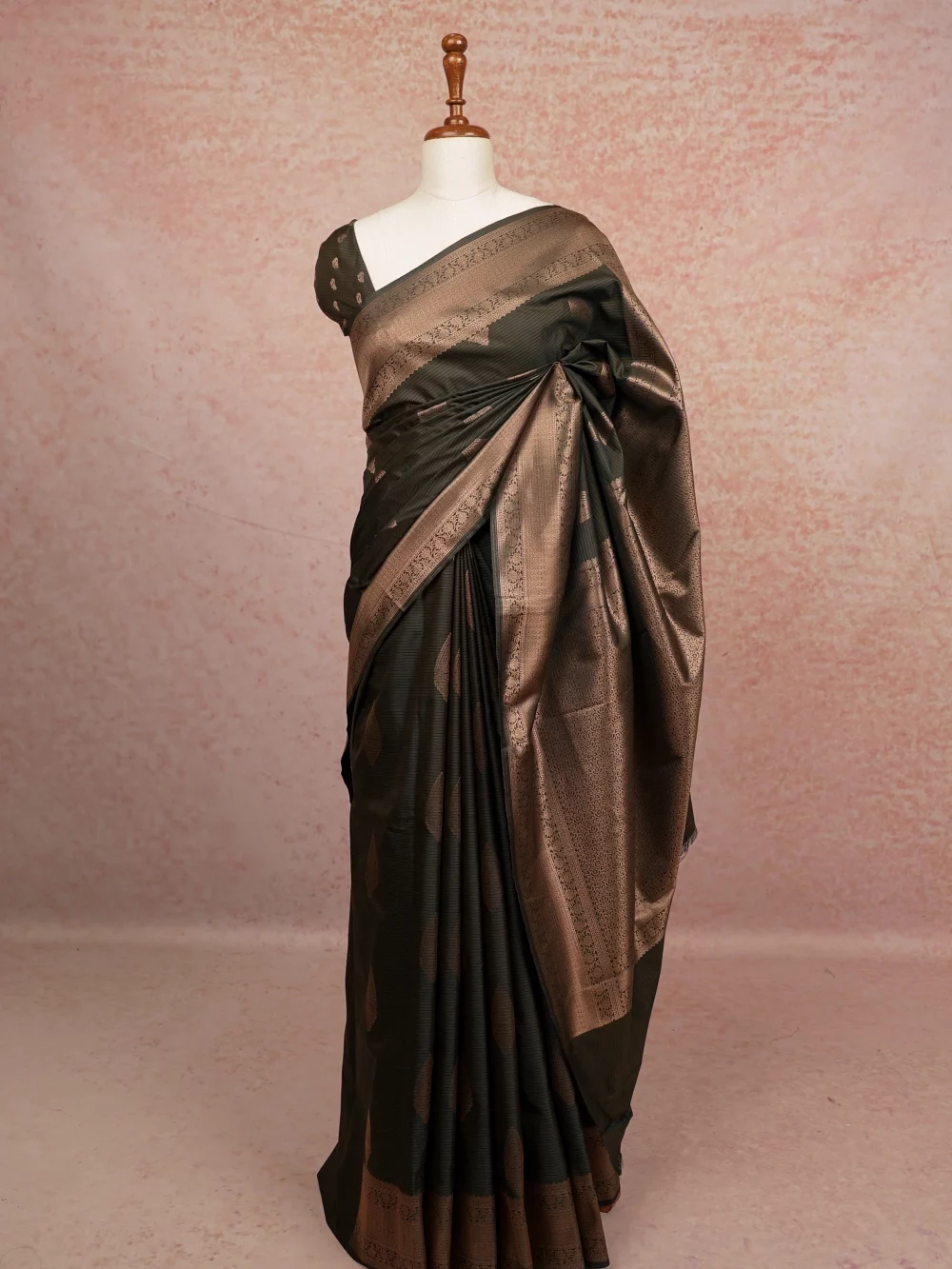Green Semi Silk Saree