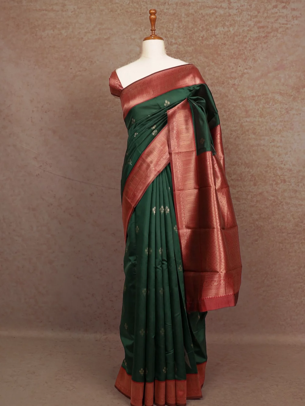 Green Semi Silk Saree