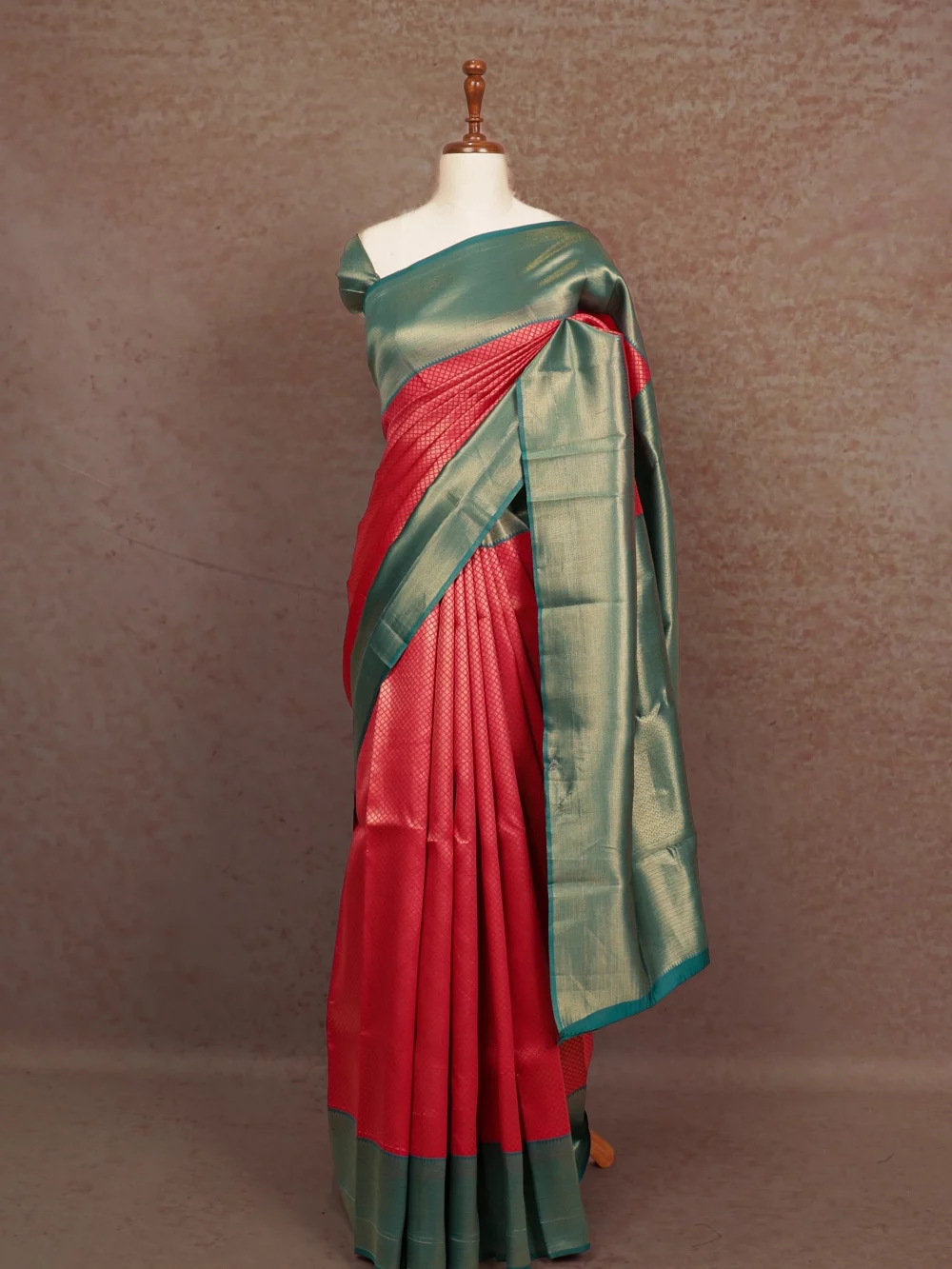 Magenta Semi Silk Saree
