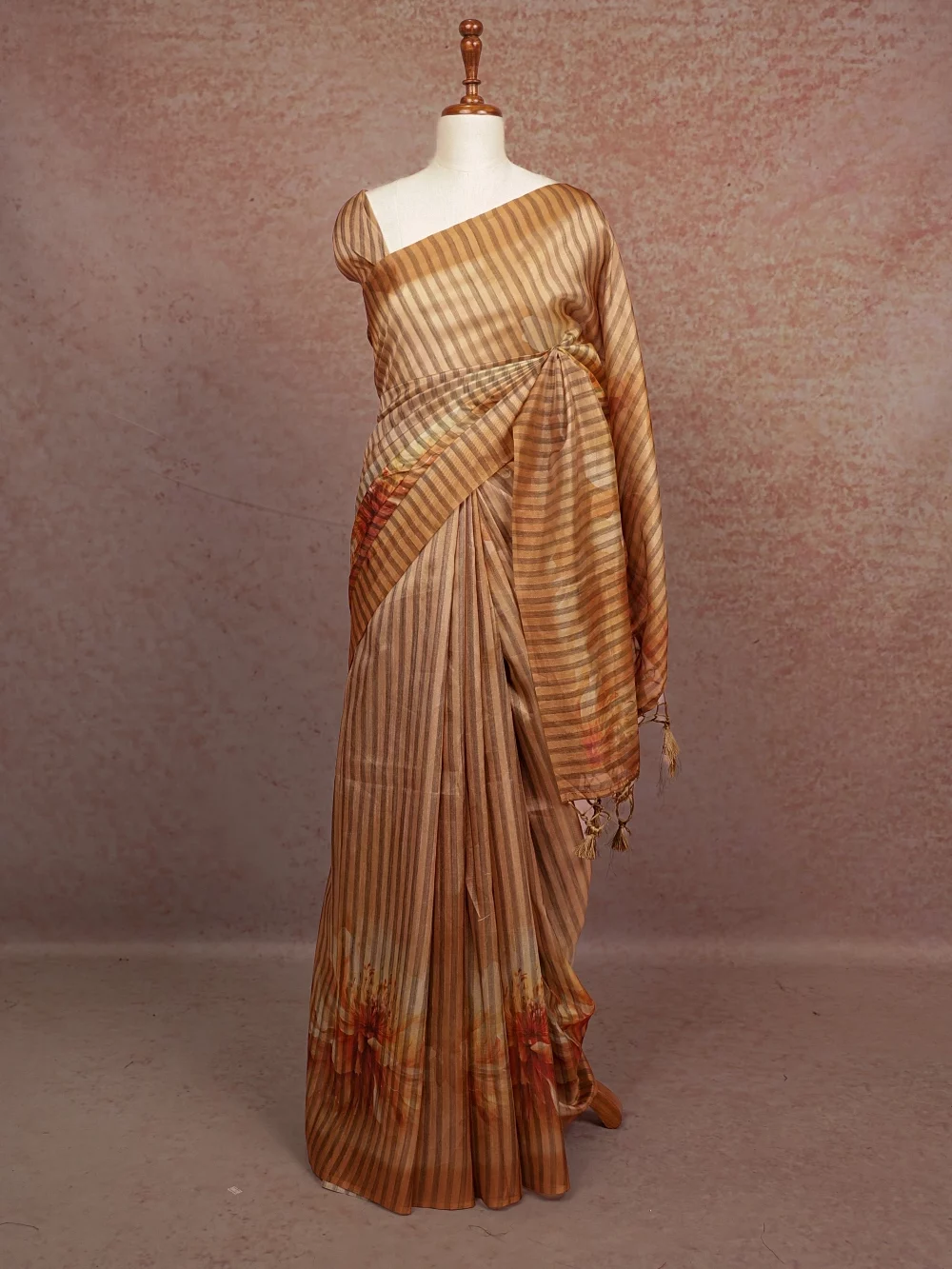 Sandal Tissue Saree