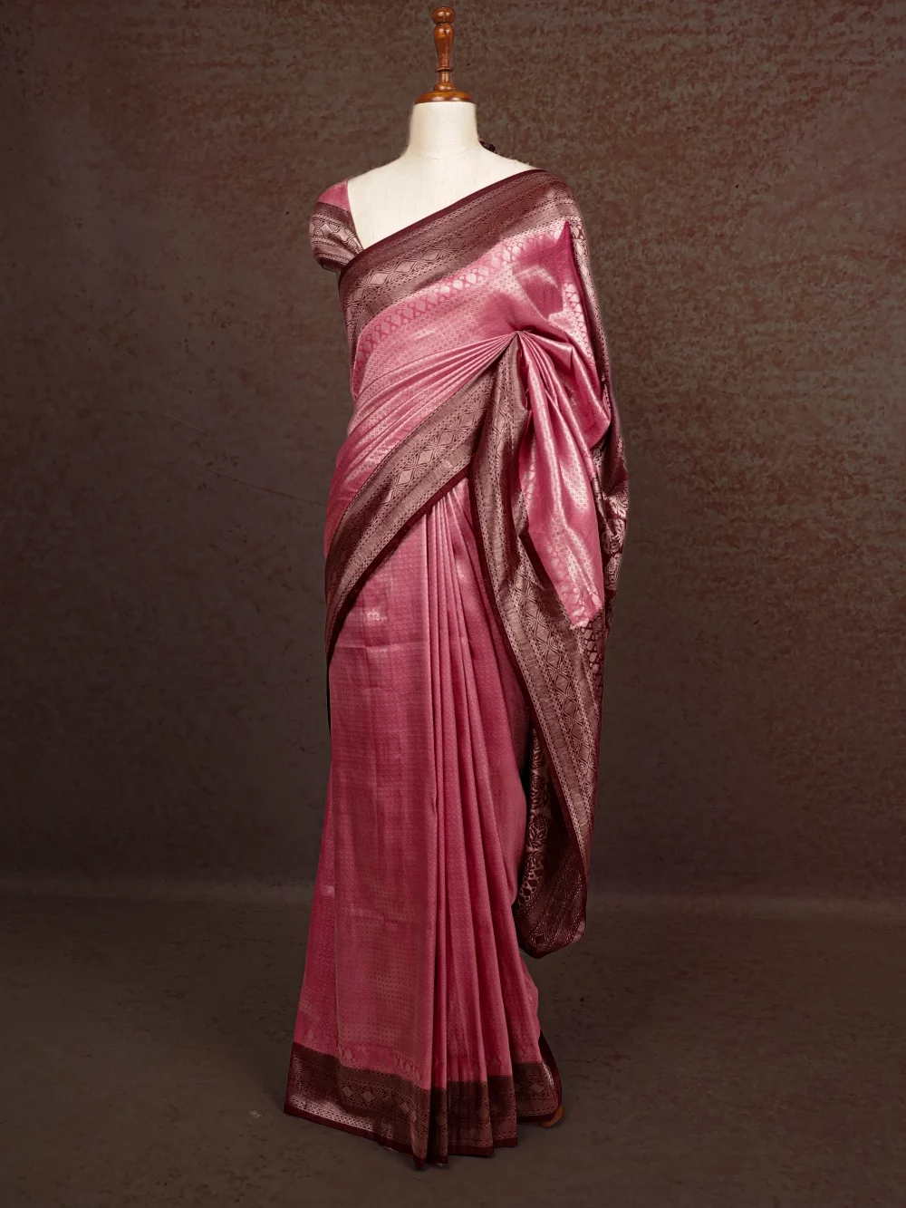 Pink Soft Silk Saree