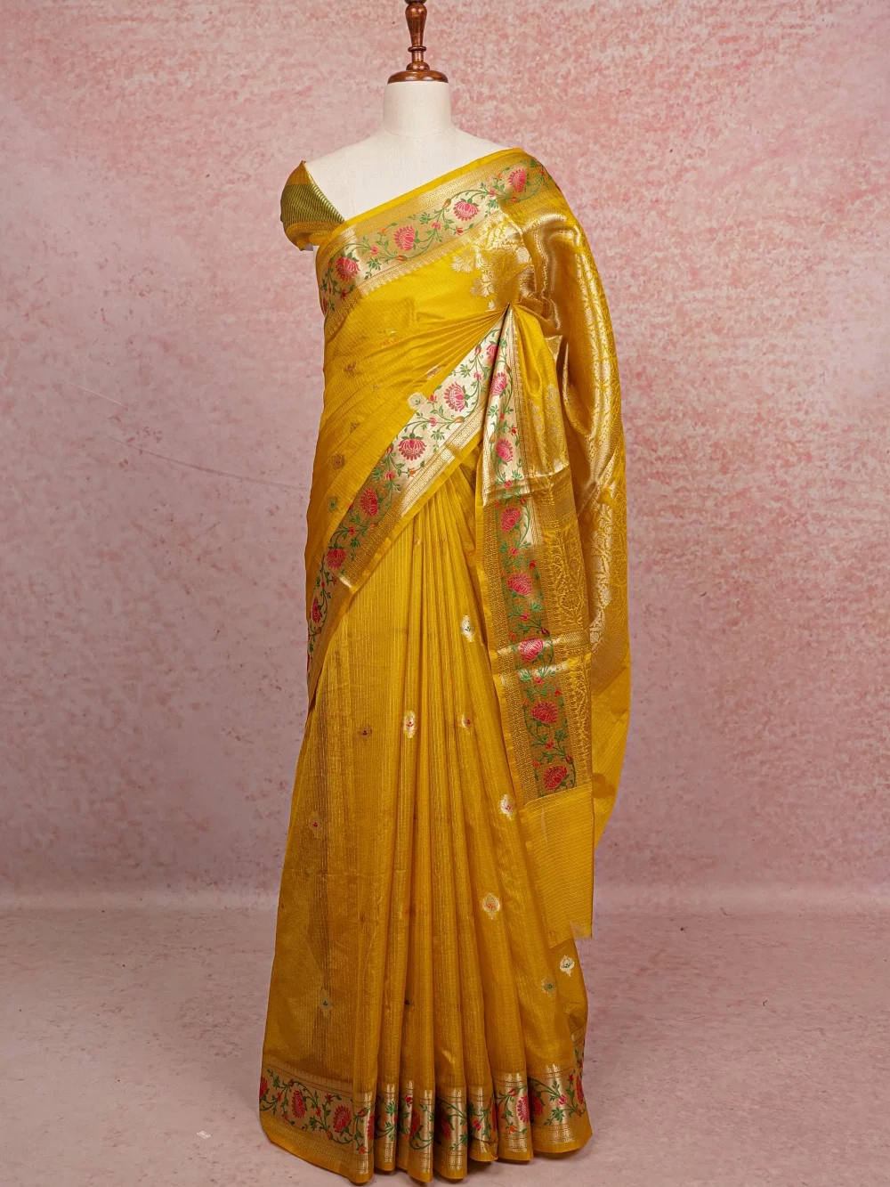 Yellow Soft Kota Saree