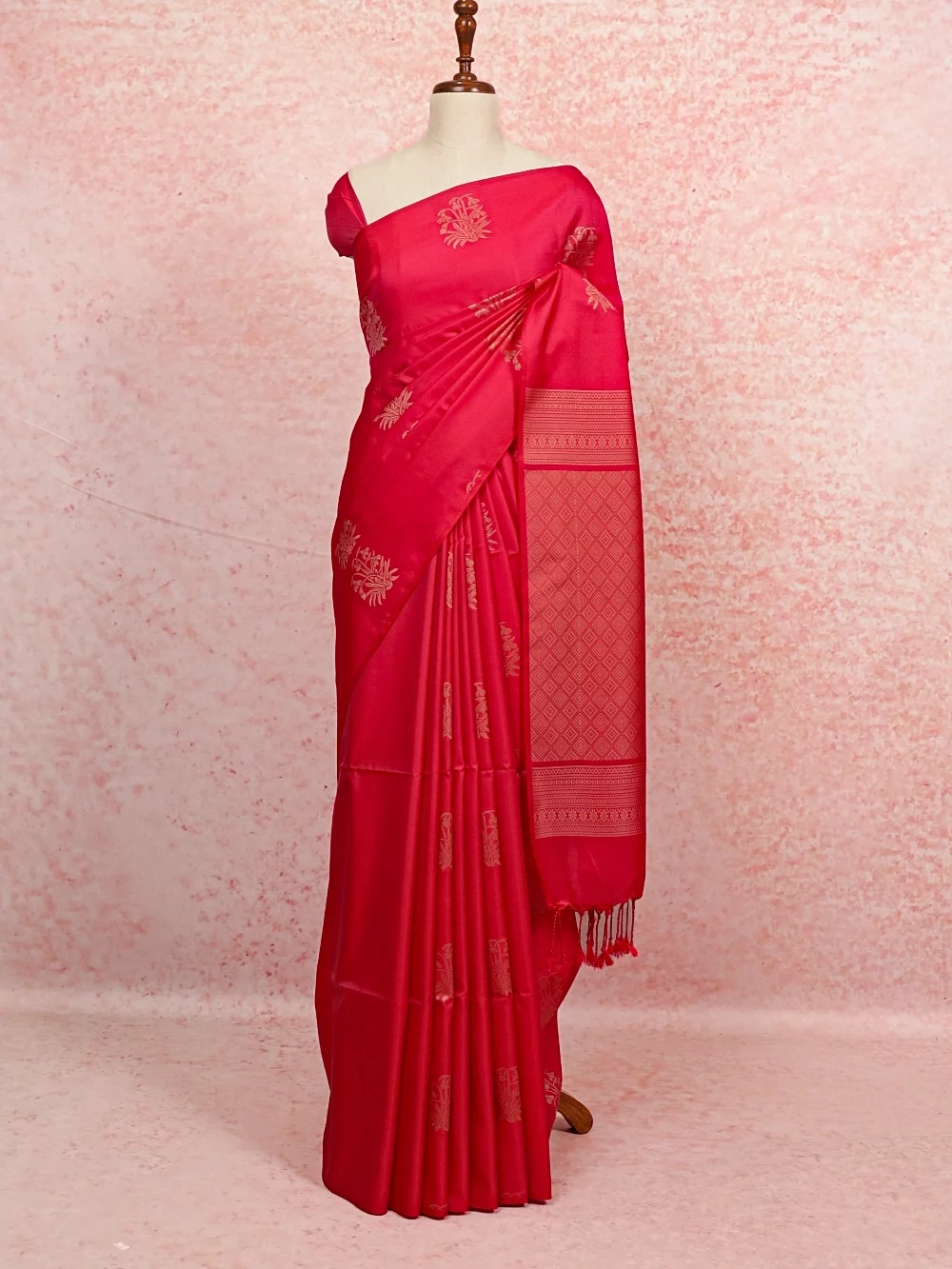 Pink Soft Silk Saree