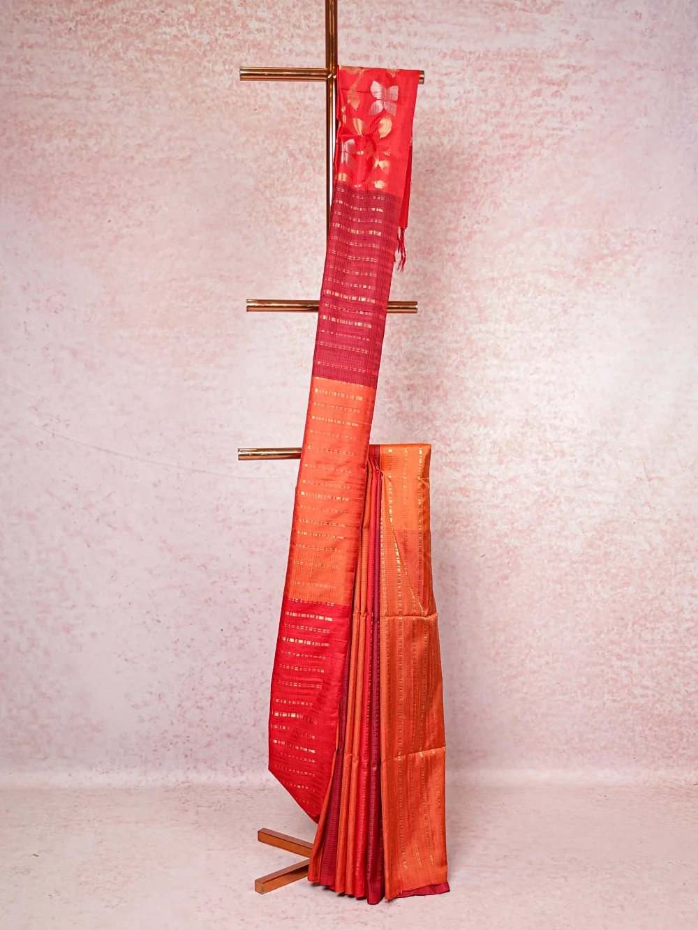 Multi Color Tussar Saree