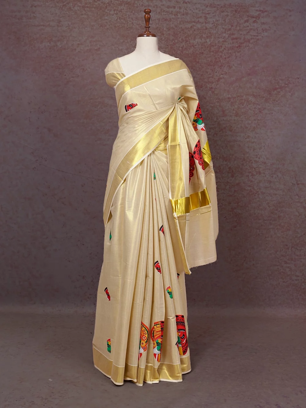 Gold Tissue Kerala Saree