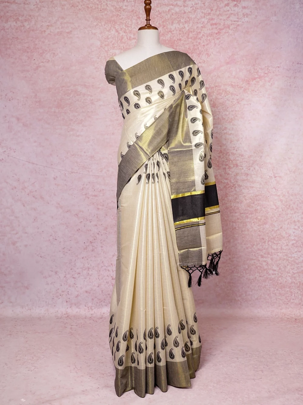 Gold  Tissue Kerala Saree