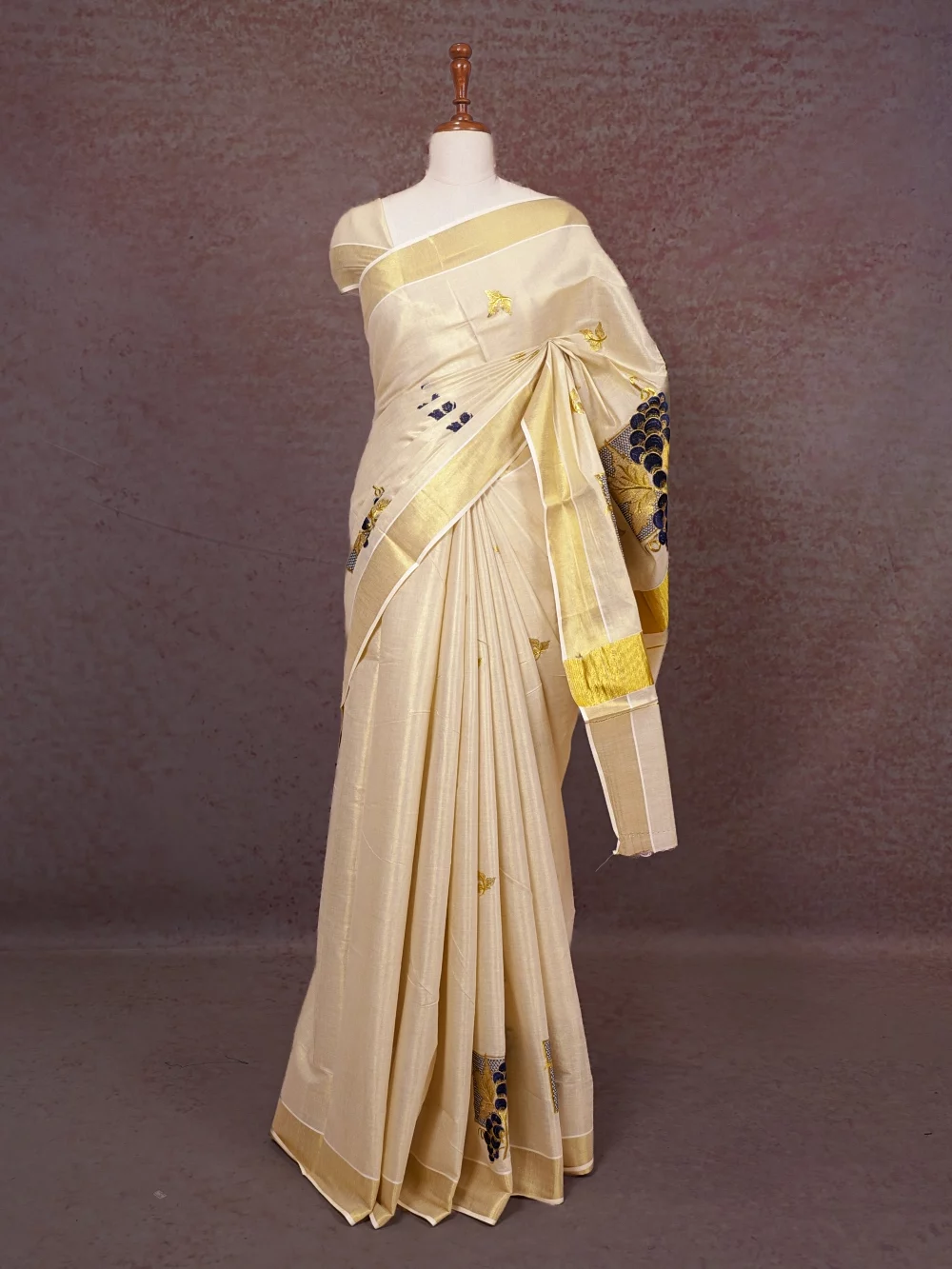 Gold Tissue Kerala Saree
