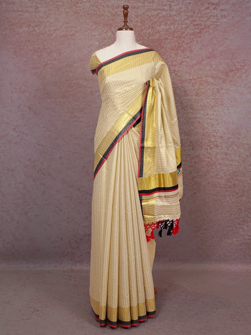 Gold Tissue Kerala Saree