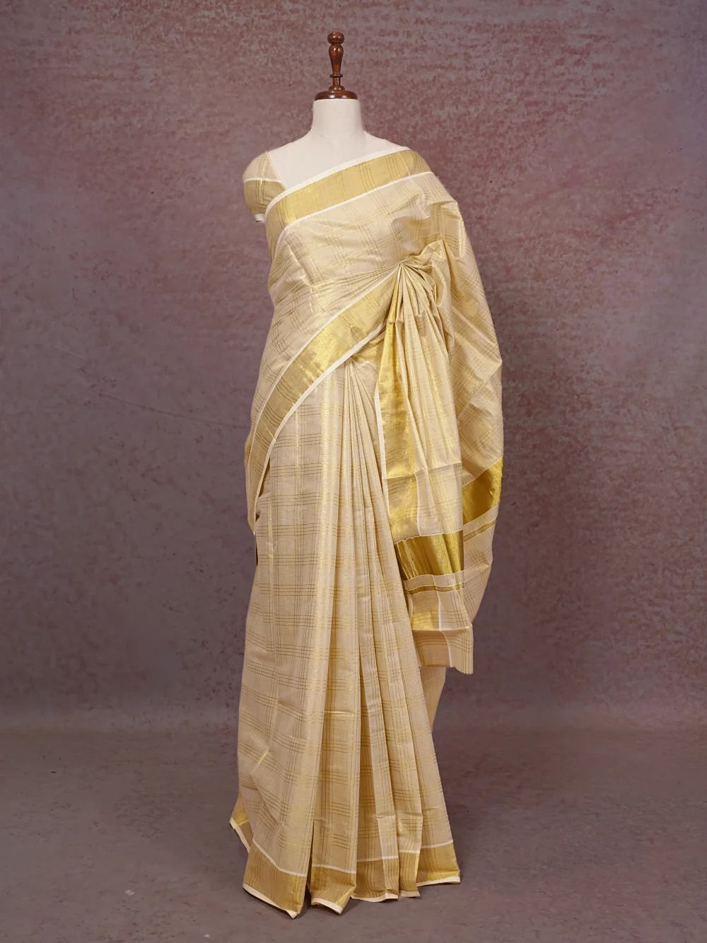 Gold Tissue Kerala Saree