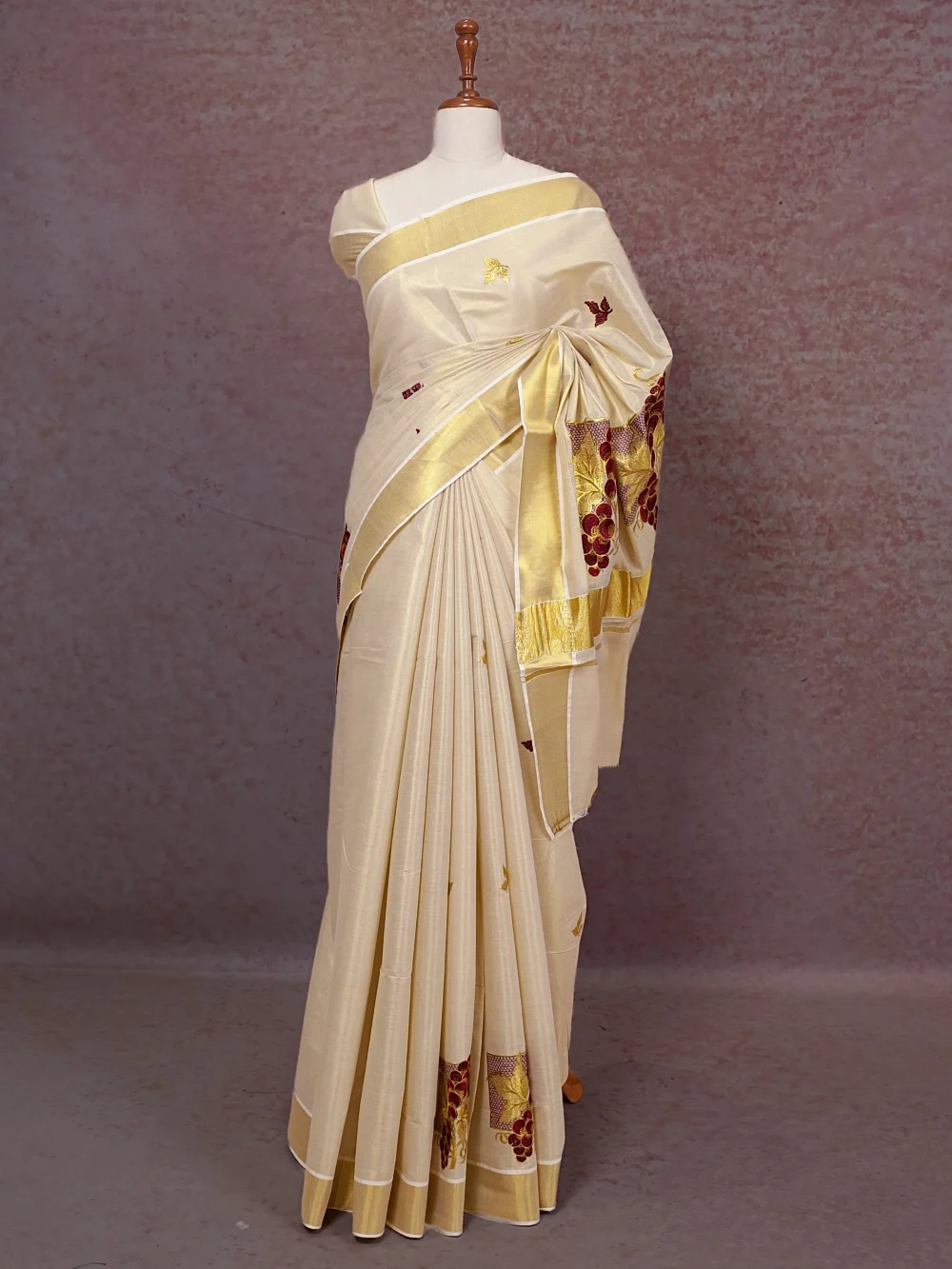 Gold Tissue Kerala Saree