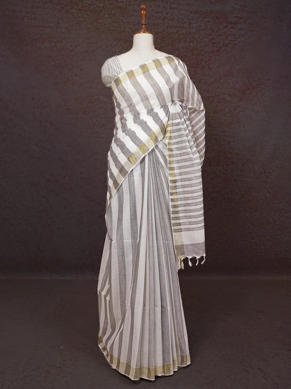 White Cotton Saree