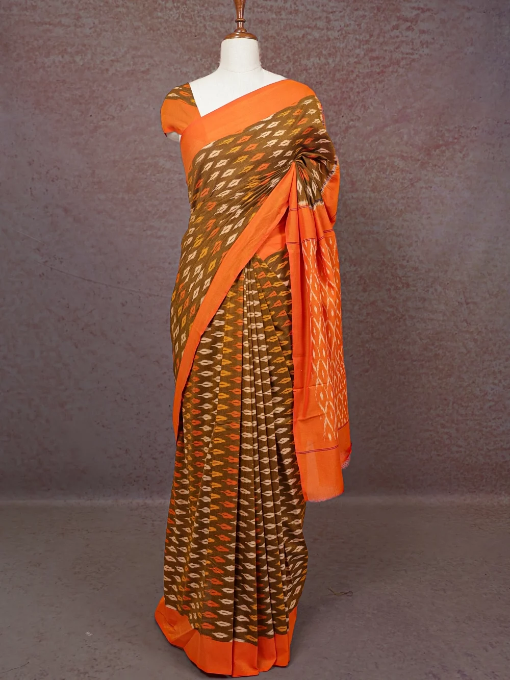 Green Cotton Saree