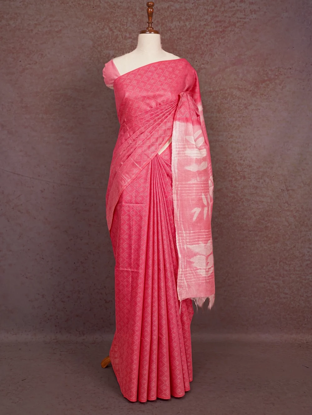 Light Pink Cotton Saree
