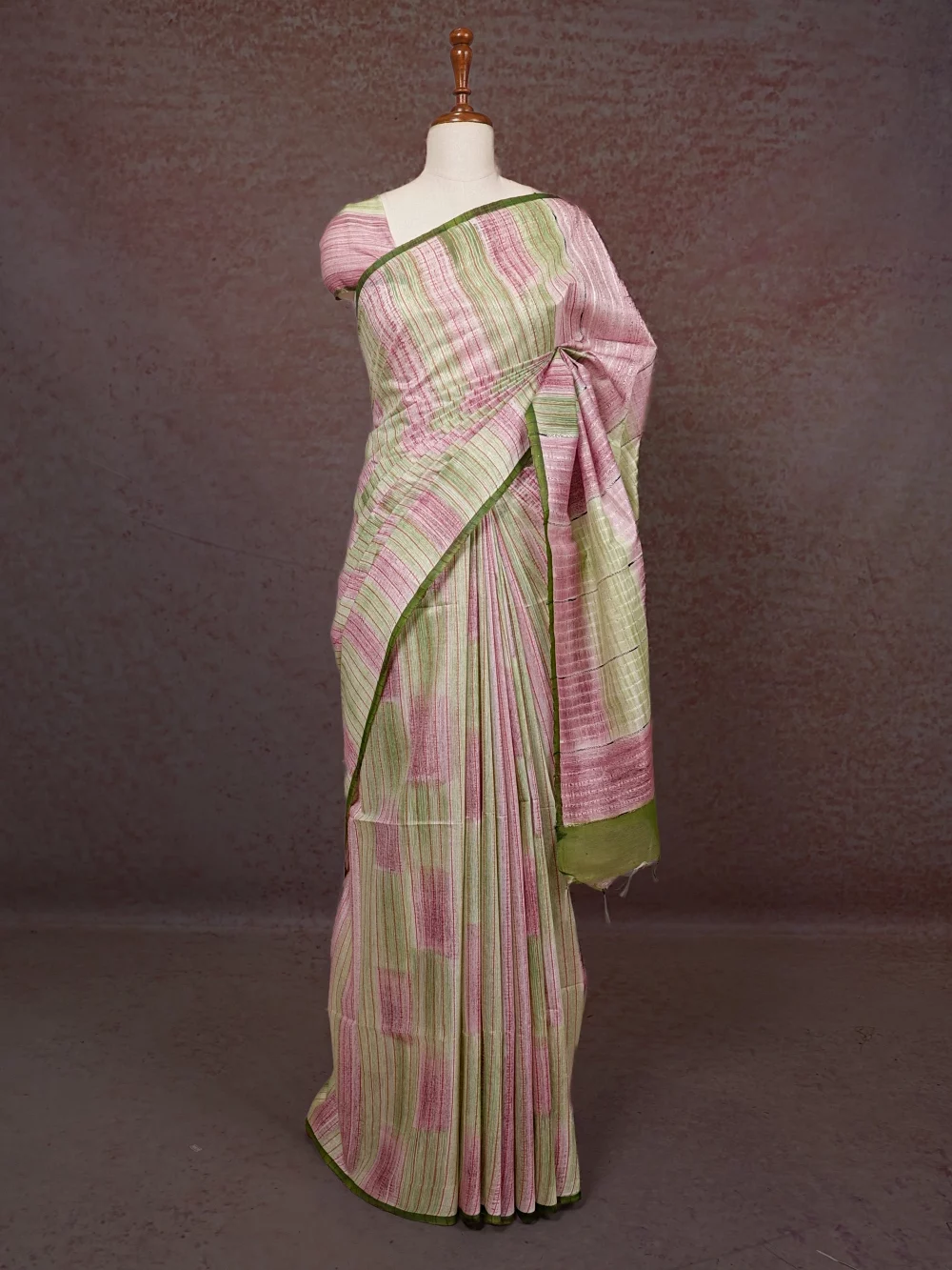 Multi Color Semi Tussar Saree